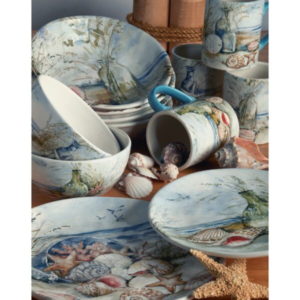 Certified International Coastal Landscape 16 Piece Dinnerware Set, Service For 4