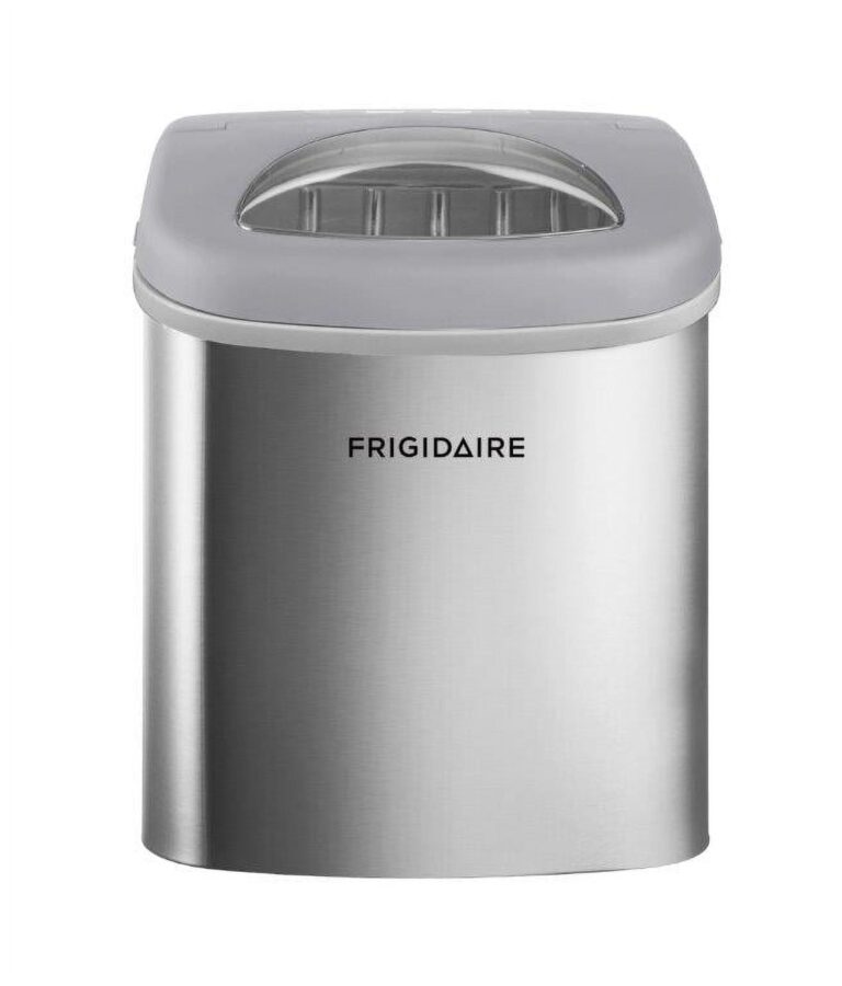 Frigidaire, 26 lbs. Ice Maker, Bullet-Shaped Ice, Stainless Steel, EFIC130