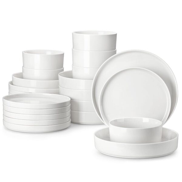 MALACASA LEAH 24-piece Porcelain Dinnerware Set (Service for 6)