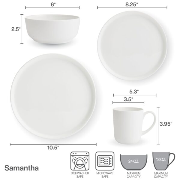 Mikasa Samantha 16-Piece Dinnerware Set, Service for 4 - N/A