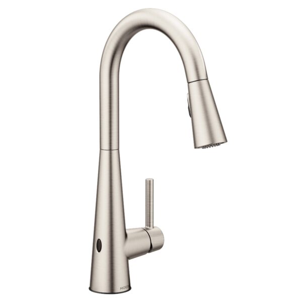 Moen Sleek 1.5 GPM Single Hole Pull Down Kitchen Faucet with Reflex,
