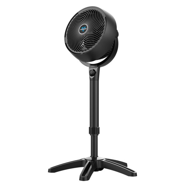 Vornado 683 Medium Pedestal Whole Room Air Circulator Fan, 3 Speed Control, Adjustable Standing Height, 32 to 38 Inches, Black